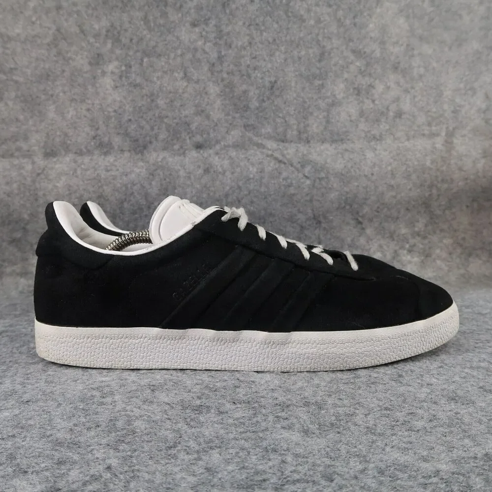 Adidas Shoes Mens 11 Sneaker Lifestyle Gazelle Leather Low Black Lace Up Classic
